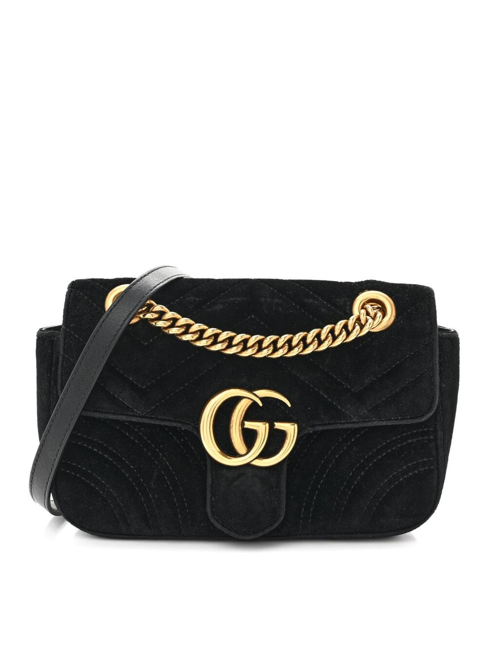 Gucci Velvet Matelasse Mini Gg Marmont #283640G75B